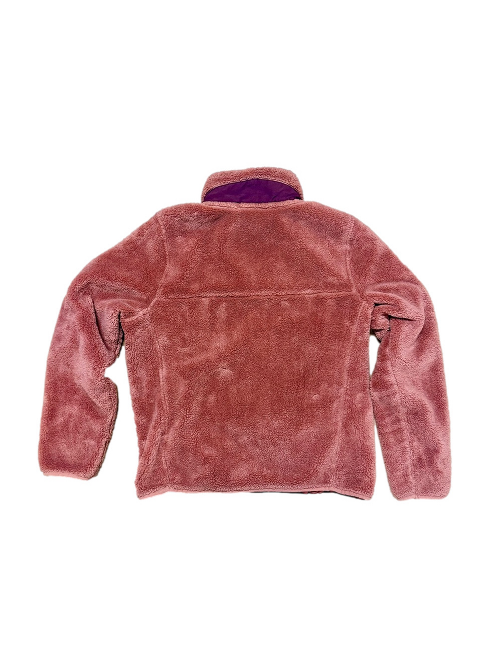 L.L.Bean Hi-Pile Fleece Pullover Women’s Size Small in Canyon Rose/Deep Port - Picture 2 of 5